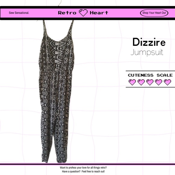Dizzire Bohemian Jumpsuit - Picture 1 of 3